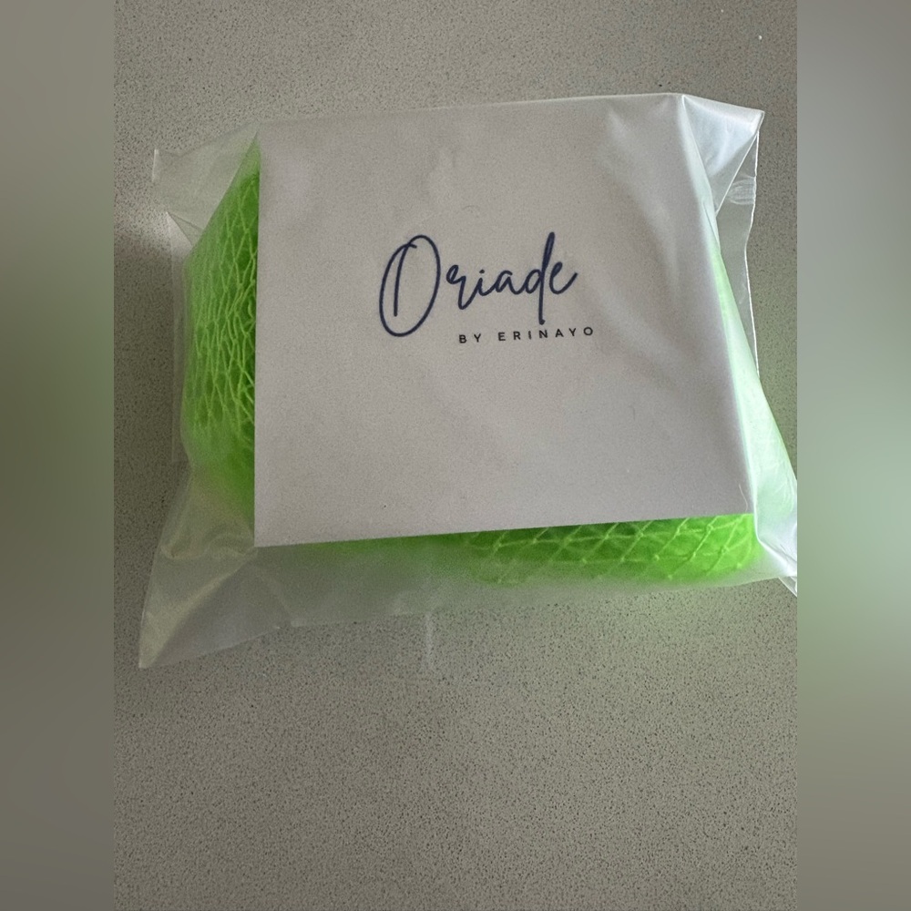 Luxurious High in Demand African Net Exfoliating Sponge-Lime